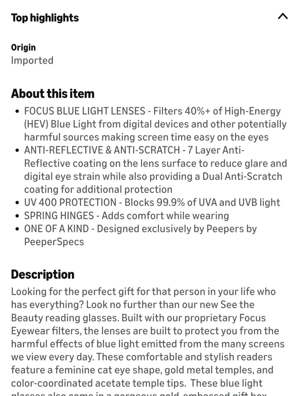Peepers Tortoiseshell Blue Light Glasses, Brown - Picture 9 of 10